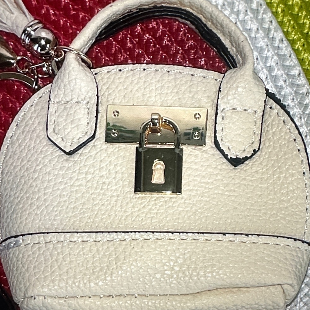 Elegant Women's Mini Handbag  - Red, or cream available - Picture 4 of 5